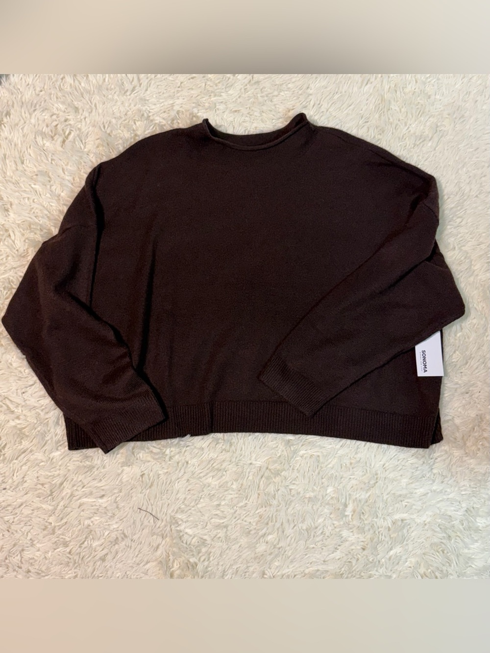 Sonoma Brown Crewneck Sweater - Classic Knit